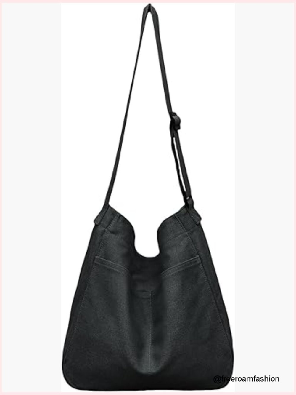 Large Canvas Hobo Bag Crossbody Shoulder Tote With Multiple Pockets